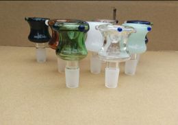 Kleur nieuwe kopje bubbelglazen kwallen accessoires, groothandel glazen bongs, olieverbrander glazen waterleidingen, rookpijpaccessoires