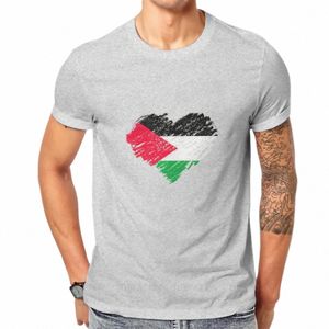 Couleur Palestine T-shirt Vintage Gothic Crewneck T-shirt Grandes ventes Harajuku Tops pour hommes R1ug #