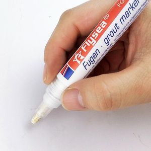 Couleur stylo carreaux blanc recharge de coulis de grout carreau de stylo Réparation de salle de bain Porcelaine Fermage Agents de nettoyant imperméable à l'épreuve de moustard Paint P2N1