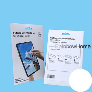 Boîte de vente au détail Paquet Boîtes d'emballage en papier sac pour protecteur d'écran en verre trempé pour ipad Pro Samsung Lenovo Tab Kindle Fire TCL