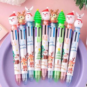 Couleur Santa Claus Kids Gift 0,5 mm Christmas Decor Tree Rendeer Migne Neutral Pens Pens de papeterie Gel Point de balle