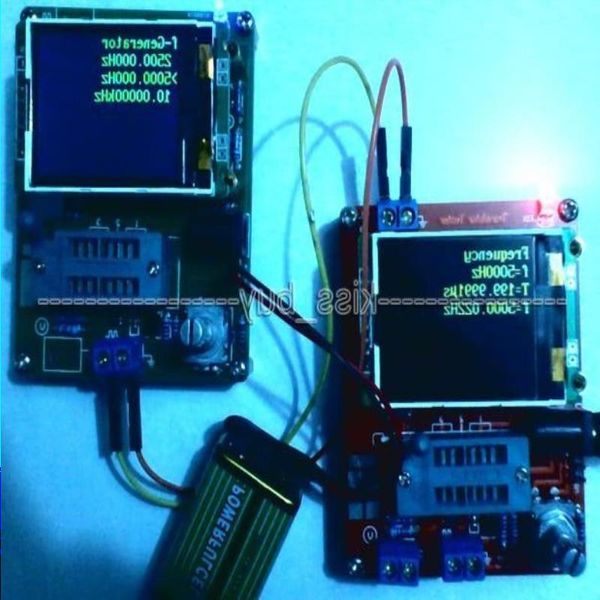 Écran couleur de livraison gratuite ATMEAG328P M328 Testeur de transistor LCR Diode Capacité ESR mètre PWM Générateur de signal d'onde carrée Aowox