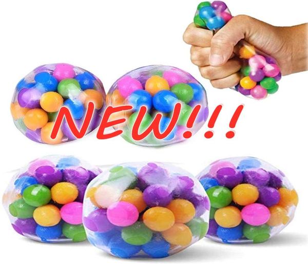 Color Sensorial Juguete Oficina Estrés Bola Presión Bola Alivio para el Estrés Toy2mldecompresión Fidget Juguete Alivio del Estrés Regalo DHL BS204896028