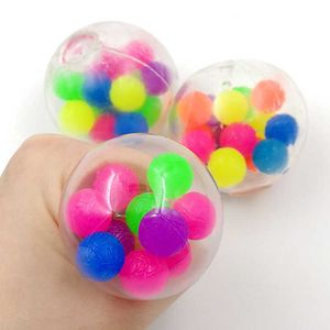 Couleur Sensory Toy Bureau Balles anti-stress Soulagement de la pression 2ml décompression Fidget Toys Soulagement du stress Cadeau