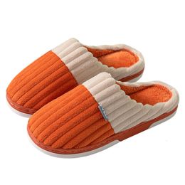 Chaussures de couleur Home Matching Not Slip Couple Cotton Men S and Women Slippers CE Per