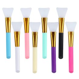 Cepillo de máscara de silicona de Color, aplicador de barro Facial Flexible, loción corporal, crema, mezcla de cosméticos, herramientas de belleza de maquillaje DIY