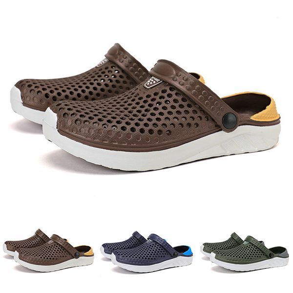 Zapatillas de color para mujer, color sólido para hombres, resistentes al deslizamiento, negro, blanco, transparente, transpirables, zapatos para caminar en interiores para hombres GAI A111 57 Wo S