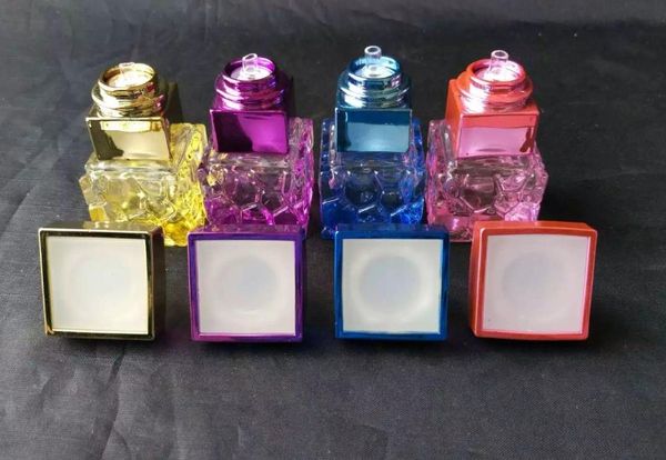 Couleur Petite boîte de lampe à alcool en verre bongs accessoires, Pipes en verre coloré mini Multi-Couleurs main tuyaux meilleur cuillère glas