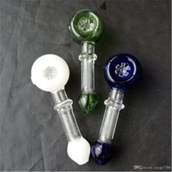 Flocons de neige de couleur morceaux d'accessoires de bangs en verre de tabac, Pipes à fumer en verre colorées mini-tuyaux à main multi-couleurs Meilleure pipe en verre à la cuillère