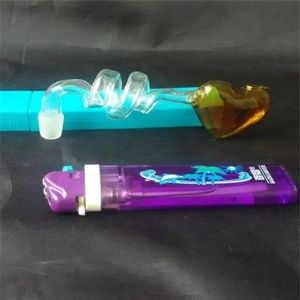 Couleur Spirale Peach Heart Burner Verre Bongs ACCESSOIRES VERIE