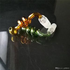 Kleurspiraal Pot Glass Bongs Accessoires SCOLORFUL PIJP ROOK GEBROOK GROOK Pijpen Oliebrander Pijpen Waterpijpen Dab Rig Glass Bongs Pipe