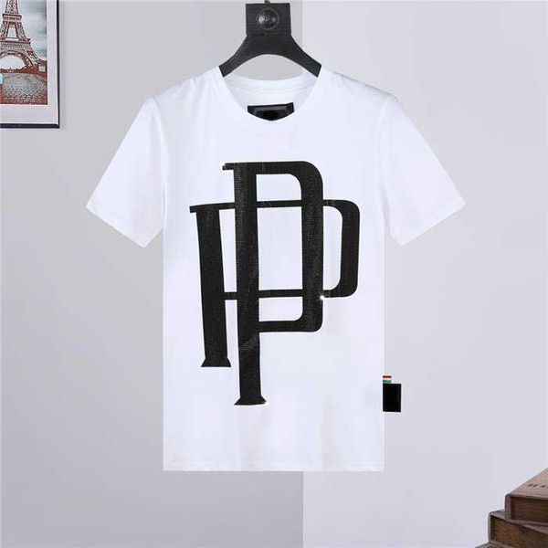 T-shirts de couleur en gros Humour noir Top qualité mode à vendre coton naturel t-shirt hommes t-shirt 2023 diamant lettre Pp philipplies pleins WVAU