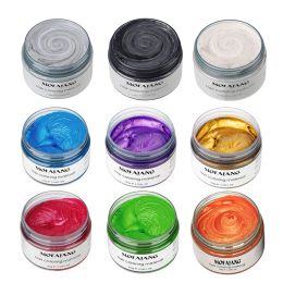 Kleur Tijdelijke Haarkleur Dye Wax Goud Haar Diy Styling Zilver Wegwerp Oma Mofajang Haargel Kleuring Modder Wax voor Vrouwen Mannen