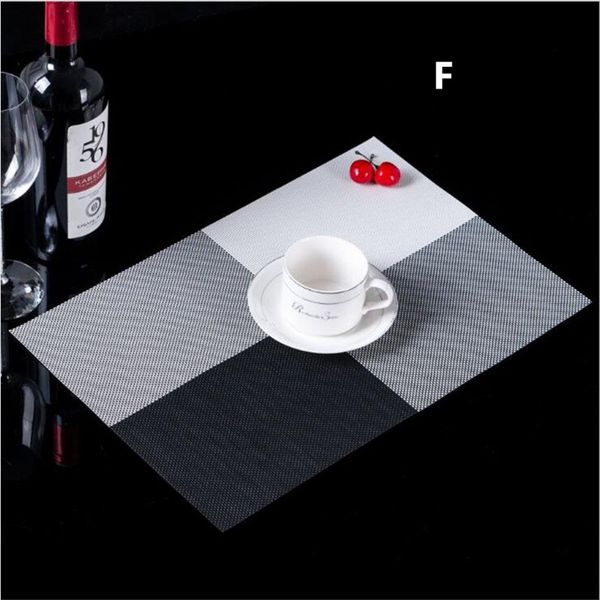 9 couleurs napperon mode pvc table à manger tapis dise bol pad étanche pad antidérapant napperon décoration de table
