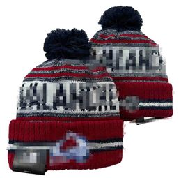 Colorado Beanies Avalanche Bobble Hats Baseball Hockey Ball Caps 2023-24 Chapeau de seau de créateur de mode Chunky Knit Faux Pom Beanie Chapeau de Noël Sport Knit Hats