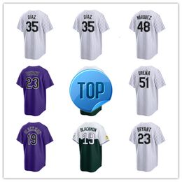 Colorado Custom Rockies Baseball Jerseys 19 Charlie Blackmon 23 Kris Bryant 35 Elias Diaz 25 Jacob Stallings 24 Ryan McMahon 44 Elehuris Montero