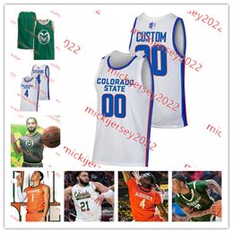 Colorado State Basketball Jersey David Roddy Isaiah Rivera Custom Stitched Mens Youth 24 Joe Palmer 32 Kyle Evans 35 Jacob Jennissen Colorado State Rams Jerseys