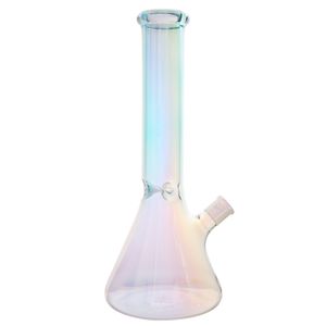 Tubo de cachimba de estilo de cubilete clásico coloreado 35 cm Tubo transparente Vidrio para fumar Pipa de agua Tap Rig