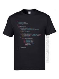 Programmation de code coloré JS Hommes T-shirts Ingénieur informatique senior Programmeur SCJP 100% coton T-shirts Keyboardman Workday 210225