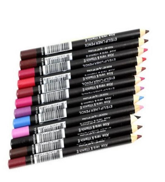 crayon eyeliner coloré stylo à œil étanche dans un ensemble 12 couleurs Brun blanc crayon un niveau aloe vera vitamine e luxe ma2051663