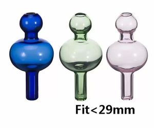 Verre coloré Bubble Carb Cap Ball Dome fumée Quartz Thermique Banger Nails Dab Rig Coloré Universel Vert Violet Rose Bleu Clair