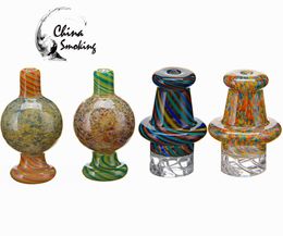 Verre Bulle Carb Cap UFO Cyclone Spinning carb caps US Couleur Pour Quartz Banger Nails Verre Eau Bongs Pipe Dab Rigs