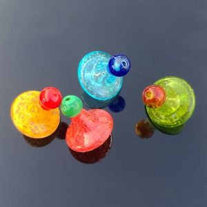 Color Heady Glass Cactus Glow In The Dark UFO Carb Cap Dome Accesorios para fumar Para cuarzo banger Nails Bongs de vidrio Tuberías de agua Dab Rigs