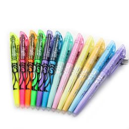 Colored japan pilot sw-fl-fl Frixion Effrayable Highlighter Pen Fluorescent Markers Kawaii Pastel Highlighter mignon PAPELERIE D'ÉCOLE 240423