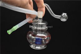 Gekleurde lijnen rond kalebasvorm Glas Ash Catcher Glass Pipes Choice Fit 10mm Ashcatcher Glas Water Pijpen Rookpijp