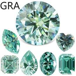Colored Loose Stones 0320ct Green S Shining Fine Bijoux Round Oval Pear Emerald Lab Grown Diamonds 231221