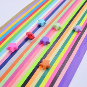 Colored Mixing Set Star Papers Lucky Star Origami Paper Strips DIY MAIN MAINMATED Decor