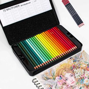 Kleurpotloden professionele set van 72/120/180 kleuren zachte wax gebaseerde cores ideaal voor het tekenen van kunst schetsen in de doos