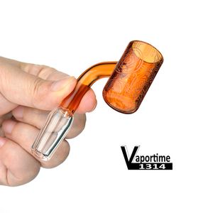 Quartz coloré accessoires pour fumer Banger Nail avec sablé 20mm Dia verre Bong conduites d'eau Dab Rigs 10mm 14mm 18mm mâle femelle 853