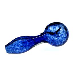 Pipe à main en verre de 4 pouces avec cuillère colorée - Mini pipes en verre Pyrex fumé