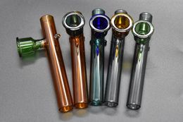 Pipes à main colorées en verre à main en verre Pipes à main colorées Steamrollers Pipes à tabac pour fumer en laboratoire avec bol
