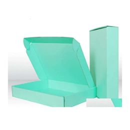 Colorf Gift Wrap 20pcs 15x15x5cm Pink Green Black Kraft Cardboard Paper Box Carton Boîtes ondulées Express Emballage 7 V2 D DHOMT ES HOMT