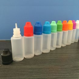 Colorf PE Propper bouteilles L 5 ml 10ml 15 ml 20ml 30ml 50 ml Conseils d'aiguille avec un capuchon à l'épreuve à l'étanché