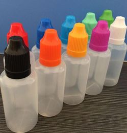 Colorf Pe Dropper Bottles L 5Ml 10Ml 15Ml 20Ml 30Ml 50Ml Needle Tips With Color Childproof Cap Sharp Tip Plastic Eliquid Drop Deli4194250