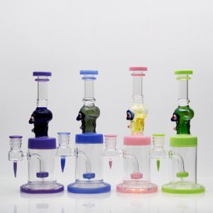 Coloré 10 pouces Turbine Perc 14mm Bong En Verre Populaire Haute Qualité Conduites D'eau Perc Bong En Verre En Gros pour Adulte