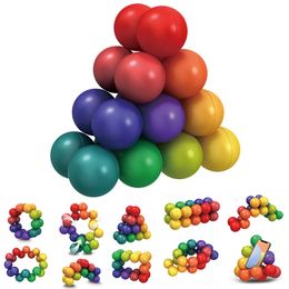 Kleurrijke 3D-balbordspellen Gratis rotatie Variabele vorm Educatief puzzelbalspeelgoed Stressverlichtingsspeelgoed