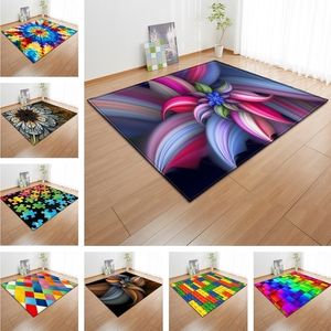 coloré 3d tapis salon grand tapis lit alfombra enfants zone s pour la vie à la maison doux canapé plancher tapete salon Y200417