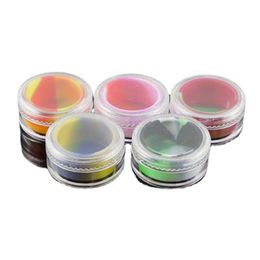 Kleurrijke 7 ml acryl siliconen doos andere roken accessoires solide e-vloeibare olie container sigaret cream box pijp