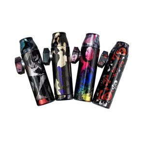 Pipes en alliage en aluminium coloré Herbe tabac au tabac Spice Miller Bottler amovible Snorter Snorter Sniffer Sniffer Bullet Style Mini astuces fumeurs DHL