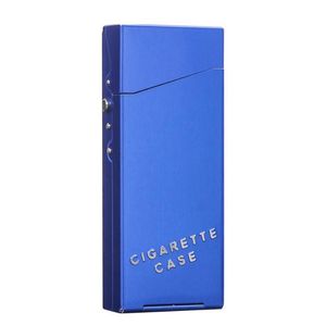 Étui à cigarettes de tabac portable en aluminium coloré Madame, boîte de rangement à rabat automatique, coque de protection innovante, outil de fumage à rouler pré-roulé