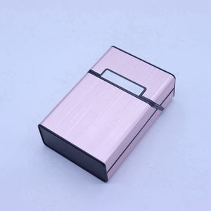 Étui à cigarettes en plastique en aluminium coloré, boîte de rangement pour herbes sèches, tabac, épices, Miller, couvercle rabattable portable, étuis de rangement innovants pour fumer