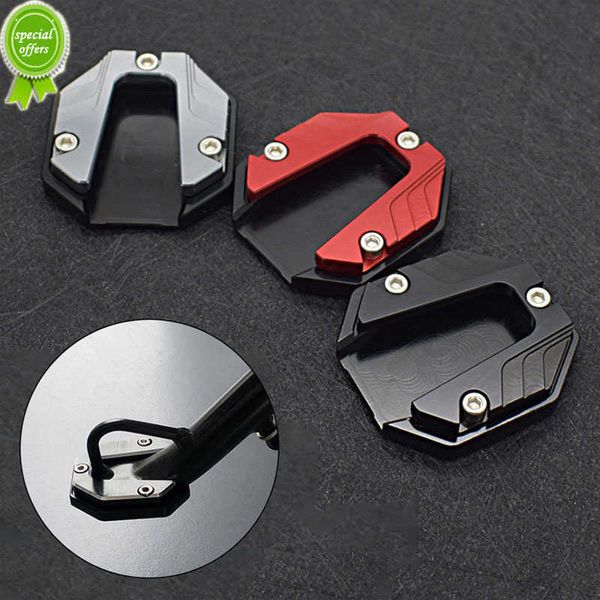 Coussinets de béquille antidérapants de moto en alliage d'aluminium coloré accessoires de moto d'extension de béquille de vélo de moto universelle