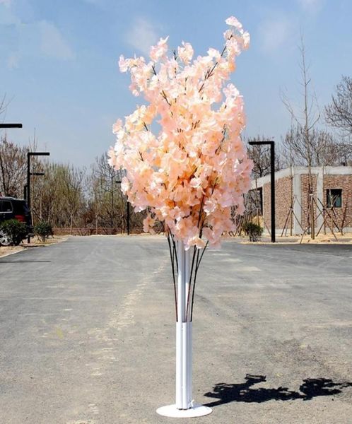 Coloré artificiel cerisier fleur arbre colonne romaine route mène mariage centre commercial ouvert accessoires fer Art fleur Doors9937572