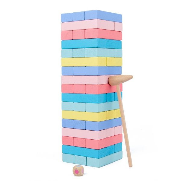 Coloridos bloques de construcción de madera para bebés Juguetes Balance de altos juguetes para niños Montessori Montessori Montessori