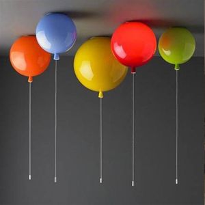 Lámpara de techo con globos de colores Habitación para niños, guardería, luces de techo para niños, decoración de pared de techo para el hogar, lámpara con globo, accesorio 13211l