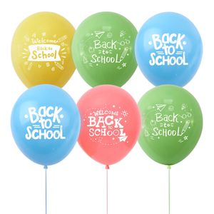 Décoration d'école de ballon de fête de retour de ballon coloré Bienvenue aux étudiants à la fête d'école parfaite
